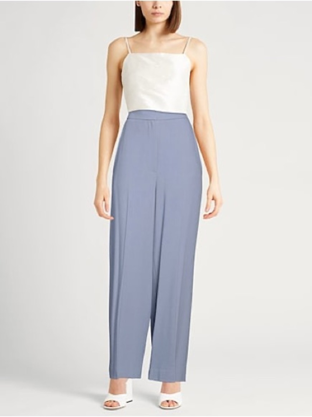 KHAITE Soft Sky Wide-Leg Trousers